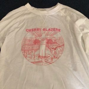 Cherry Glazerr long sleeve white sweater